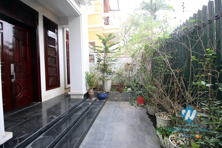 House with large garden for rent in Ciputra C area, Tay Ho, Hanoi